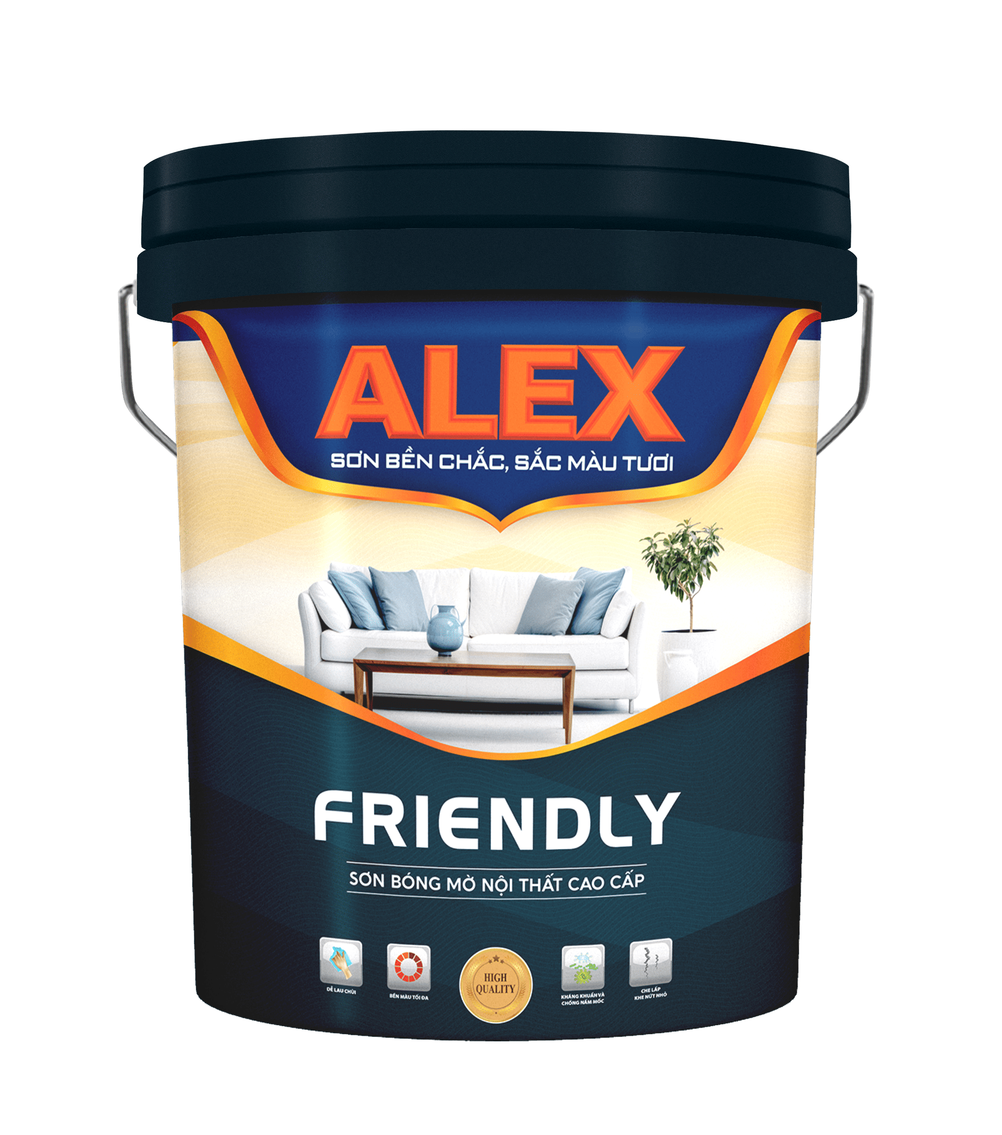 SƠN BÓNG MỜ NỘI THẤT CAO CẤP FRIENDLY 